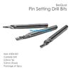 Meta BesQual Dental Lab Carbide Pin Setting Drill Bits 2mm Tip / 3mm Shank Pkg/3