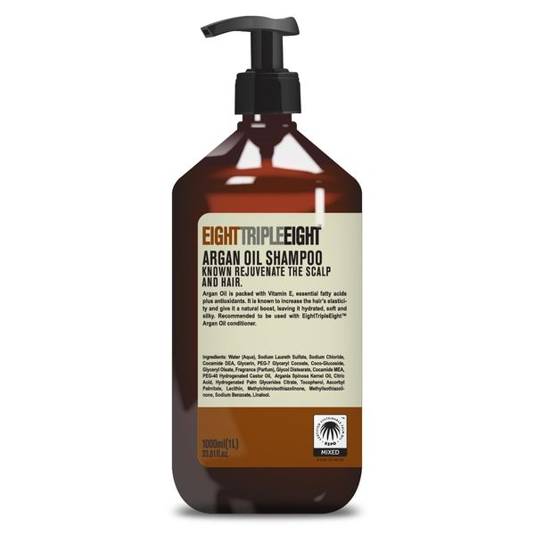 Eight Triple Eight - Argan Oil Shampoo - 1000ml