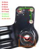 GMW Z-150 Scooter Muffler Mounting Bracket, OEM Part, Black