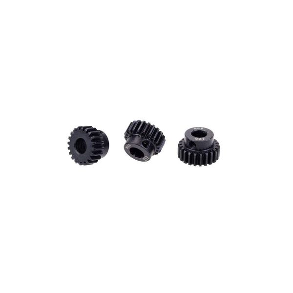 DollaTek 3PCS M0.6 17T-28T Metal Pinion Motor Gear for 5mm Shaft 1/8 RC Car Engine Spare Parts - 17T 18T 19T Gear