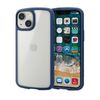 Elecom iPhone 13 mini/Hybrid Case/Silky Clear/Navy