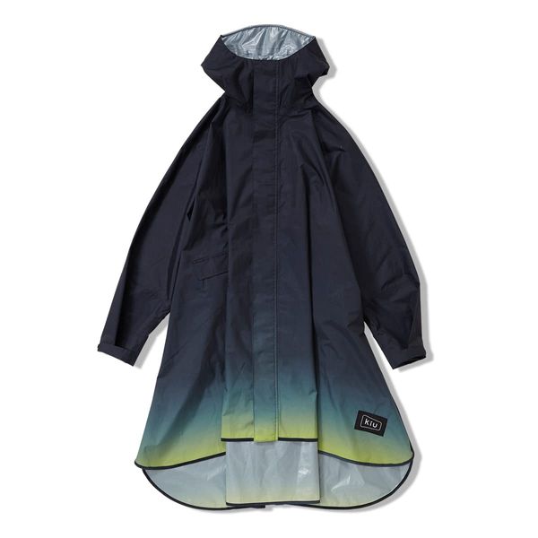 KiU 2024 New Standard Rain Poncho, Rain Poncho, For Heavy Rain, For Heavy Rain, Bicycle, Typhoon, Rainy Season, Raincoat, Poncho, Rain Gear, Rain Gappa, Rain Feather, Water Repellent, Waterproof, With