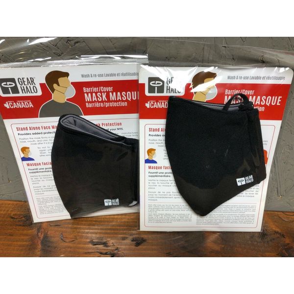 3 Pack Gear Halo Reusable Mask's - Very Comfortable - Washable