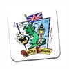 United Kingdom Beer Big Ben Union Jack Single Coaster