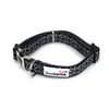 Doodlebone Padded Collar, Coal Leopard Reflective, 6-11