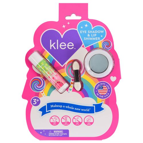 Klee Naturals Mineral Eye Shadow and Lip Shimmer Makeup Kit. Gentle and Non-Toxic. Kid-Friendly. Made in USA. (Cloudberry Kiss)