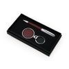 Brown Boxed Pen & Key Chain Set