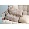 Mud Pie Homebody Pillow, 22" x 11", Let's Be
