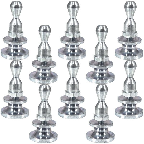 10x Grill Retainer Fixing Studs Pins Replacement for Fordson Power Super Major Dexta Tractor