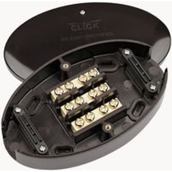 Click WA222 3-Terminal Electrical Junction Box, Brown