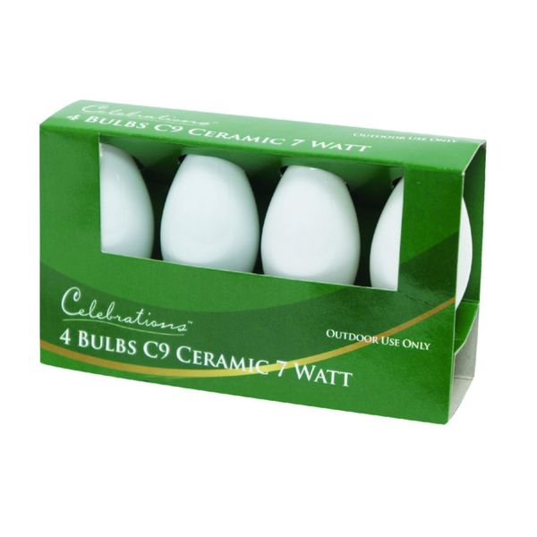 Celebrations C9 Replacement Bulbs Ceramic 7 W White