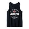 Carnations Flower Design - I Just Care About Carnations Tank Top
