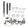 Controller Parts for Ps4, Luminated Led Kit 8 Colors 19 Modes Diy Replacement Controller Screwdriver Repair Kit for Controller