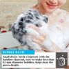 Easymoo Bath Loofahs Sponge Shower Pouf Body Scrubber Mesh Pouf Bath Sponge 3 Pack