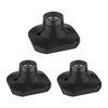 ledscom.de 3 Pieces Ceiling Light/lamp Holder Elektra, Porcelain, Black, 1x E27 max. 60W