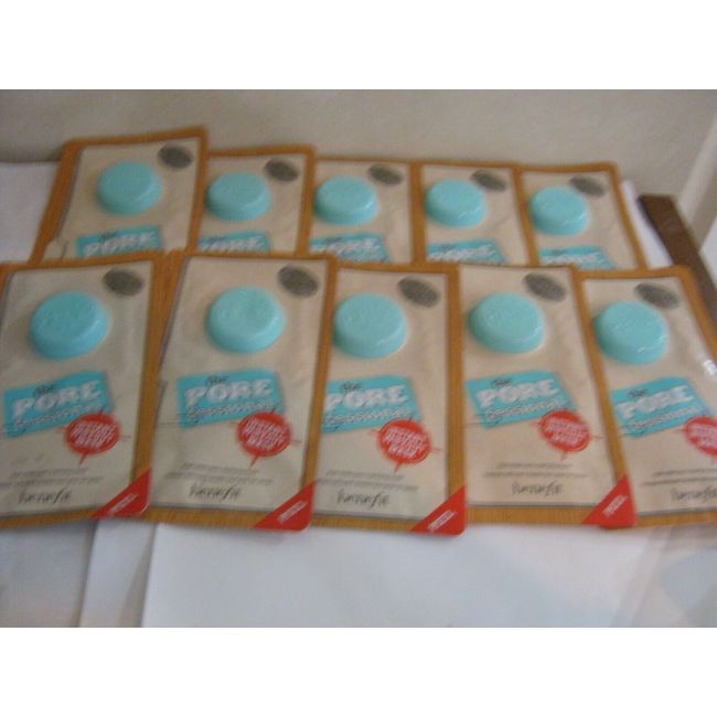 BENEFIT ~ The POREfessional Instant Wipeout Mask - Pack of (10) Masks