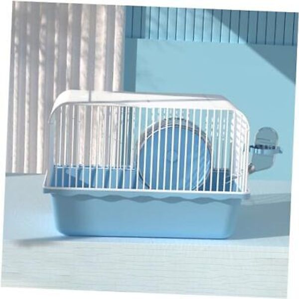 9.1×6.7×6.3 inch Portable Hamster Cages, Hamster Carrier, Pet Travel Blue