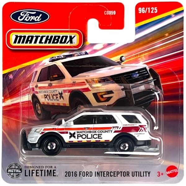 Matchbox 2025-2016 Ford Interceptor Utility [White] White 96/125