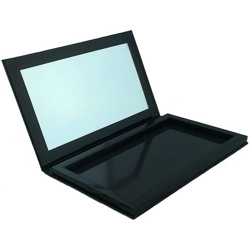 JUVITUS Large Empty Makeup Palette with Mirror and 20 Metal Stickers for Customizing Eyeshadows, Highlighters, and Blushes