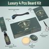 Gifts for Men, Upgraded Beard Growth Kit for Men with Beard Roller, Beard Serum, Beard Balm, Beard Scissors, Storage Bag, Beard Care Kit Professional Beard Grooming Kit for Men