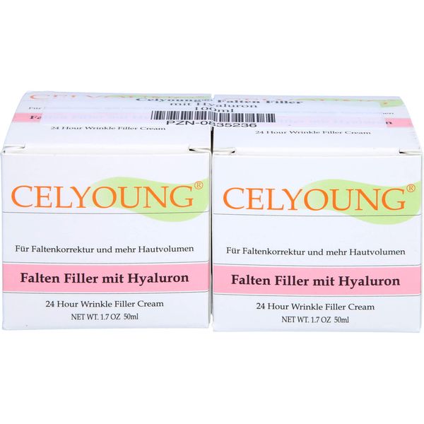 CELYOUNG® Wrinkle Filler with Hyaluronic 100 ml - Anti-Wrinkle Cream - Face Care Skin Care for Face, Neck and Décolleté