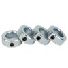 Jeremywell 1/2" Bore Solid Zinc Shaft Collars Set Screws OD 1" (4 PCS)