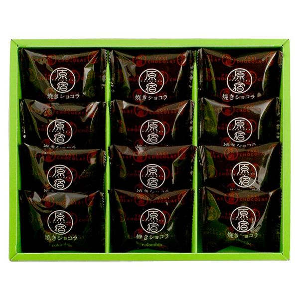 Colombin Harajuku Baked Chocolate, 12 Pieces