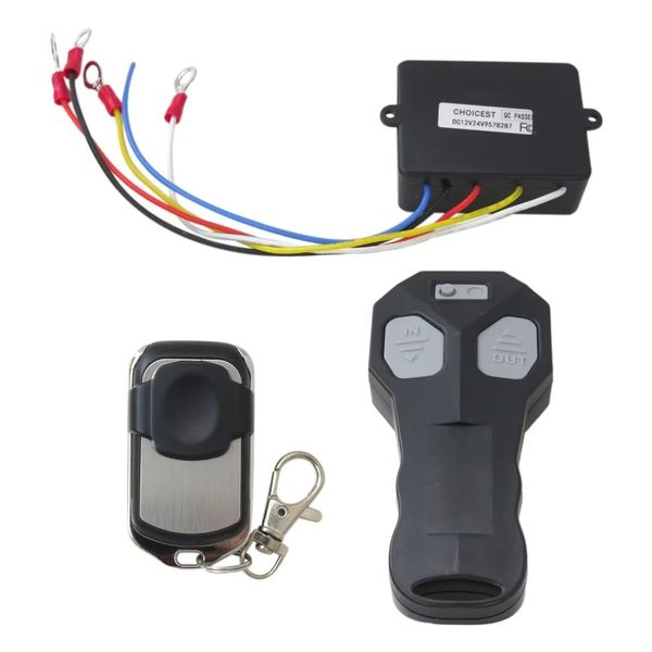 SUNJCO Wireless Winch Remote Control Handset Easy to Install 150ft 12 Volt