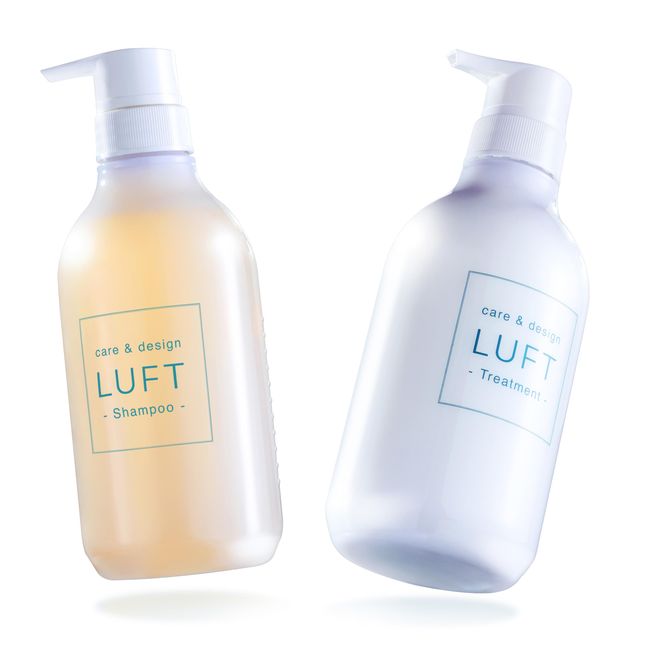 LUFT Shampoos & Treatments (Bulk Moist Type), 16.9 fl oz (500 ml) Each (Large Capacity), Beauty Salon Exclusive Product, PPT, Amino Acids, Non-Silicone, Dense Foam (Set