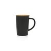 Bredemeijer Schwarze Teetasse mit 400 ml Filter und Bambusdeckel