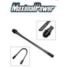 MaximalPower Flexible Crevice Vacuum Tool Attachment w/ Removable Brush Head