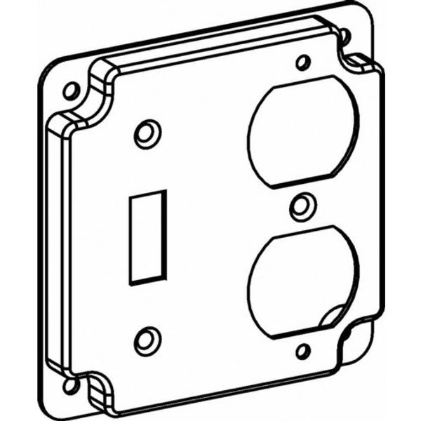 Orbit 4412 4 Inch Square Industrial Cover Toggle Switch or Single  