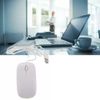 OOYES Ultra-Slim USB optical wired mouse,Ergonomic Design with Scroll Wheel Computer Mouse,With 3.0 Usb Mouse Wired Compatible with Laptop Pc Computer Desktop (White)