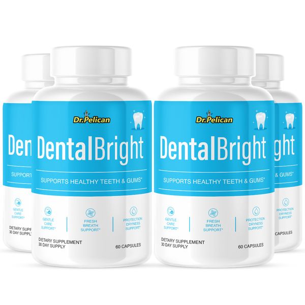 Dental Bright- Oral Support- 4 Bottles- 240 Capsules