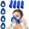4 Pack CPAP Mask Liners + 4 Pack CPAP Strap Covers Compatible with F20 Full Face