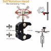 Evanveliry Super Clamp with Mini Ball Head Mount, Camera Clamp Mount with 1/4 Screw for LED Light