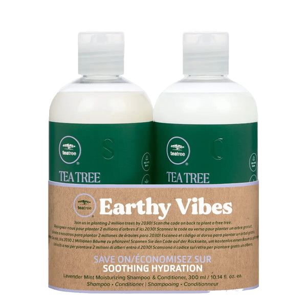 Paul Mitchell Tea Tree Earthy Vibes Lavender Mint Shampoo & Conditioner 10.14 oz