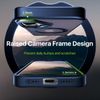QTlier for iPhone 16 Case, 360° Rotatable Ring Stand, Raised Camera Frame, Shockproof Case Compatible with MagSafe, Case for iPhone 16, Translucent Blue