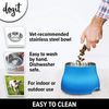 Dogit 2-in-1 Elevated Dish/Bowl, Blue, 900 ml