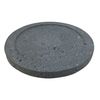 yamako- Far Red Stone Baked Plate Round 21176