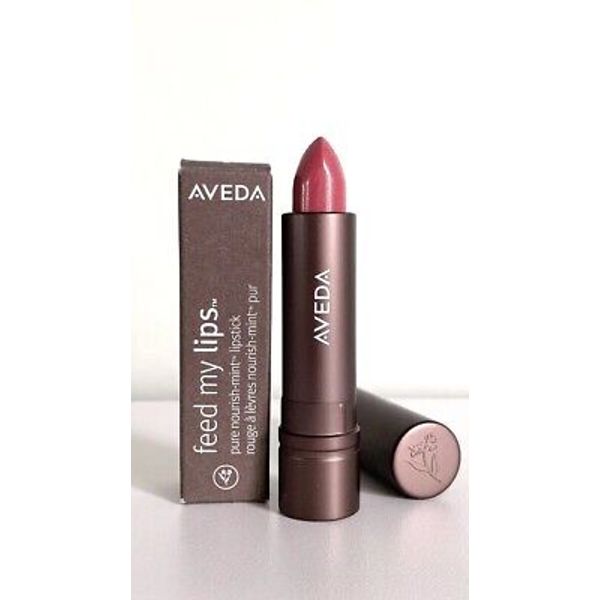 AVEDA Feed My Lips Pure Nourish-Mint Lipstick MULBERRY Rosy Pink Lip Colour NIB
