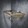 XINYU Bathroom Storage Gold Shower Corner Caddy Modern triangle Bath Shelf,Solid Brass
