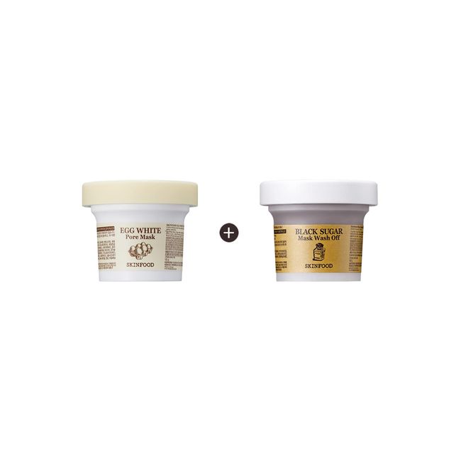 Skinfood Egg White Pore + Black Sugar Maske