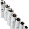 Draper 50048 1/4-Inch Metric Multi-Drive Deep Socket 10 Piece Set , Blue