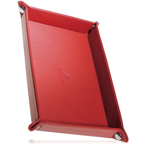BLUE SINCERE KI1 Small Tray, Leather, Tabletop Tray, Rectangular, Folding Accessory, Remote Control, Perfect Size for Smartphones