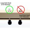 Cottonwood Hardware Large-Head Window Screen Plungers Latches - 25-Pack