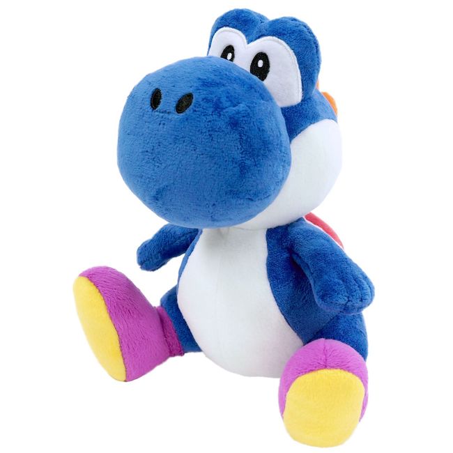 San-ei Boeki AC44 Super Mario All Star Collection Blue Yoshi Plush Toy, S, Size W 5.3 x D 6.1 x H 7.9 inches (13.5 x 15.5 x 20 cm)