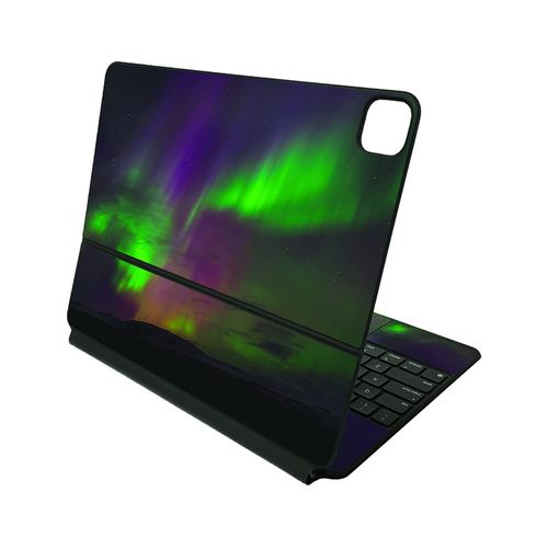 MightySkins Skin Compatible with Apple Magic Keyboard for iPad Pro 12.9" (3rd-6th Generation) - Aurora Borealis | Protective, Durable, and Unique Vinyl Decal wrap Cover |Easy to Apply |Made in The USA