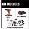 BLACK+DECKER 20V MAX* Drill & Home Tool Kit, 68 Piece - LDX120PK