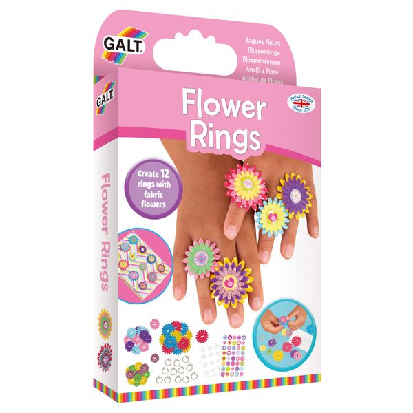 Galt Toys, Flower Rings, Craft Kit for Kids, Ages 6 Years Plus